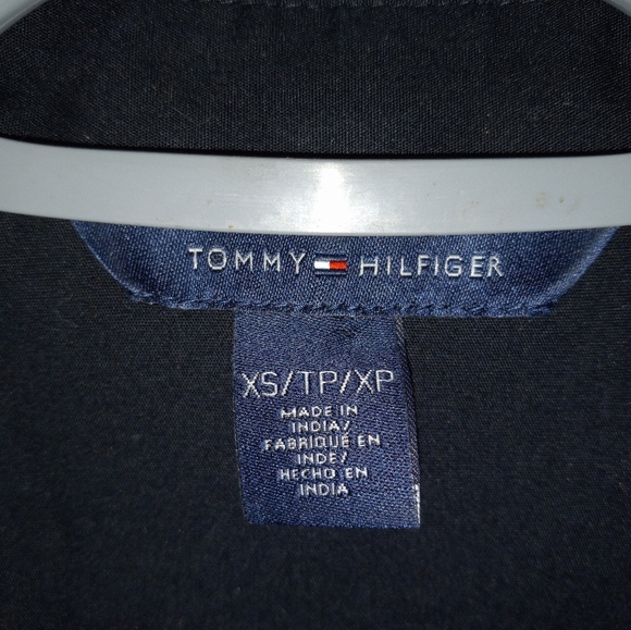 Tommy Hilfiger Button Up Black Blouse - Picture 3 of 6